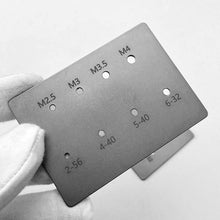 Cargar imagen en el visor de la galería, Tarjeta calibre para métrica de tornillos