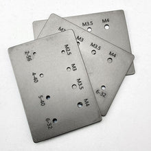 Cargar imagen en el visor de la galería, Tarjeta calibre para métrica de tornillos