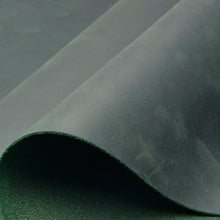 Cargar imagen en el visor de la galería, Cuero vacuno de tanage vegetal color verde oscuro