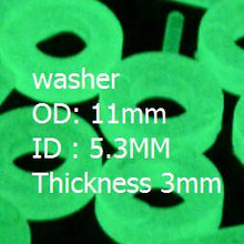 Cargar imagen en el visor de la galería, Macizo redondo y arandelas luminiscentes decorativas, 10 unidades