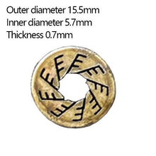 Cargar imagen en el visor de la galería, Arandela antifricción de latón, 2 unidades