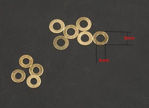 Arandelas antifricción de acero inoxidable de 0.5 mm de espesor 10 unidades